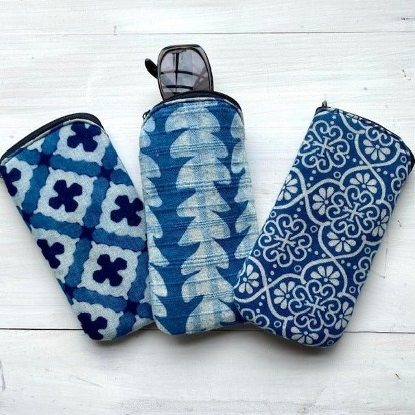 Indigo Cotton Pouches - Tribe Castlemaine