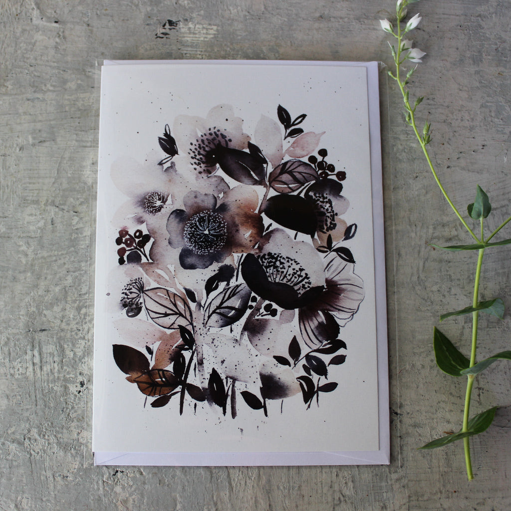 Inga Buividavice Card Dark Florals - Tribe Castlemaine