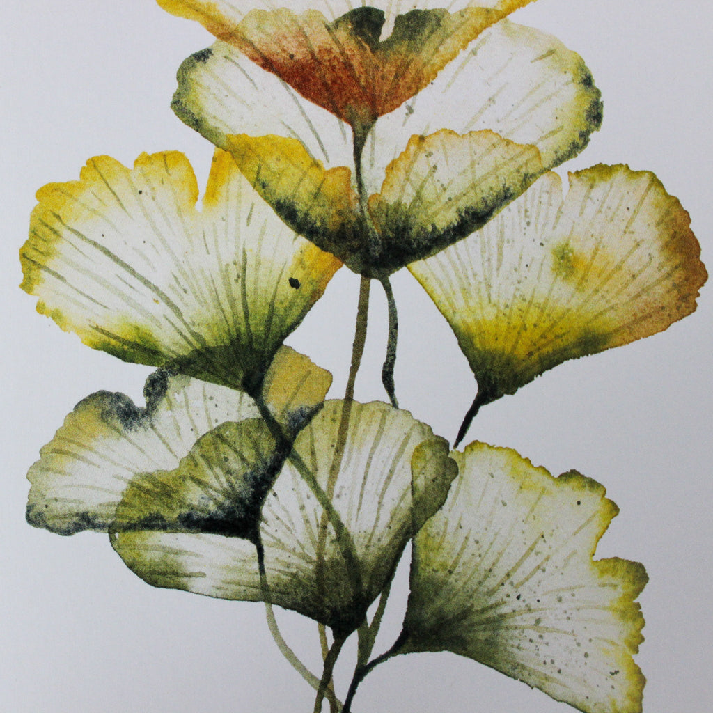 Inga Buividavice Card Ginkgo Leaves - Tribe Castlemaine