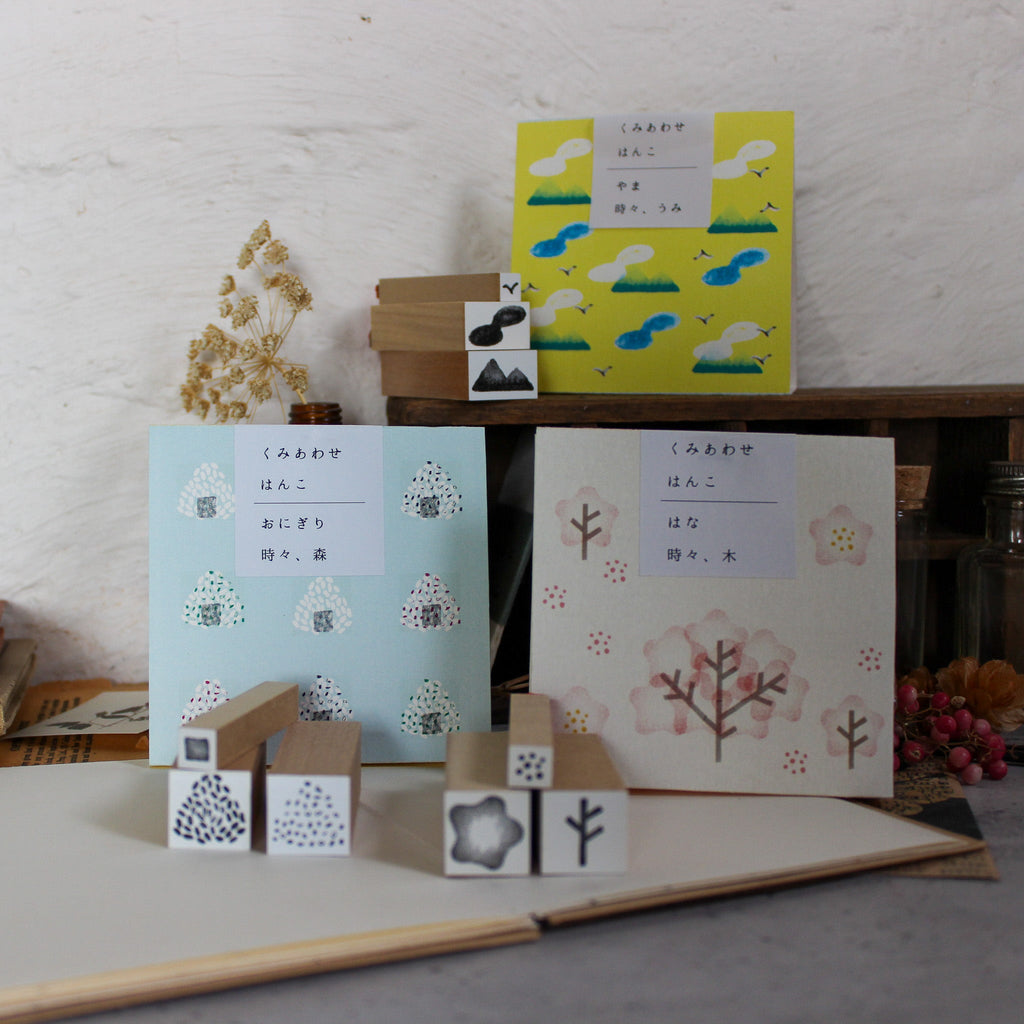 Japanese Rubber Stamps : Abstract Nature Sets - Tribe Castlemaine