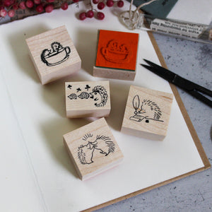 Japanese Rubber Stamps : Hedgehogs - Tribe Castlemaine