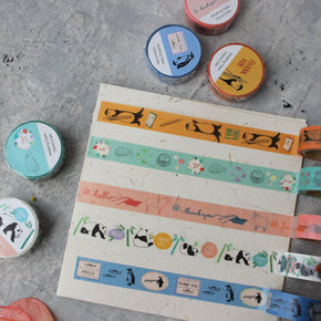 Japanese Washi Tapes : Animal Messages - Tribe Castlemaine