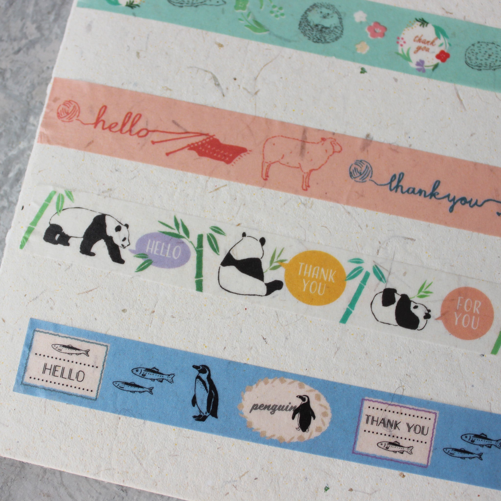 Japanese Washi Tapes : Animal Messages - Tribe Castlemaine