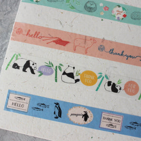 Japanese Washi Tapes : Animal Messages - Tribe Castlemaine