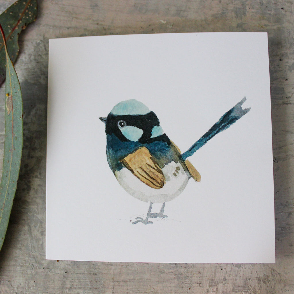 Jess Racklyeft Card 'Fairy Wren' - Tribe Castlemaine