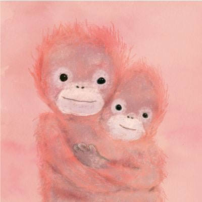 Jess Racklyeft Card Orangutans - Tribe Castlemaine