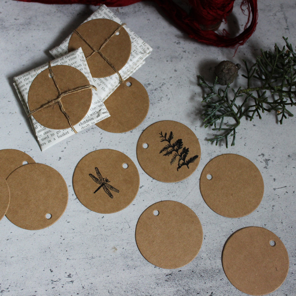 Kraft Round Swing Tags - Tribe Castlemaine