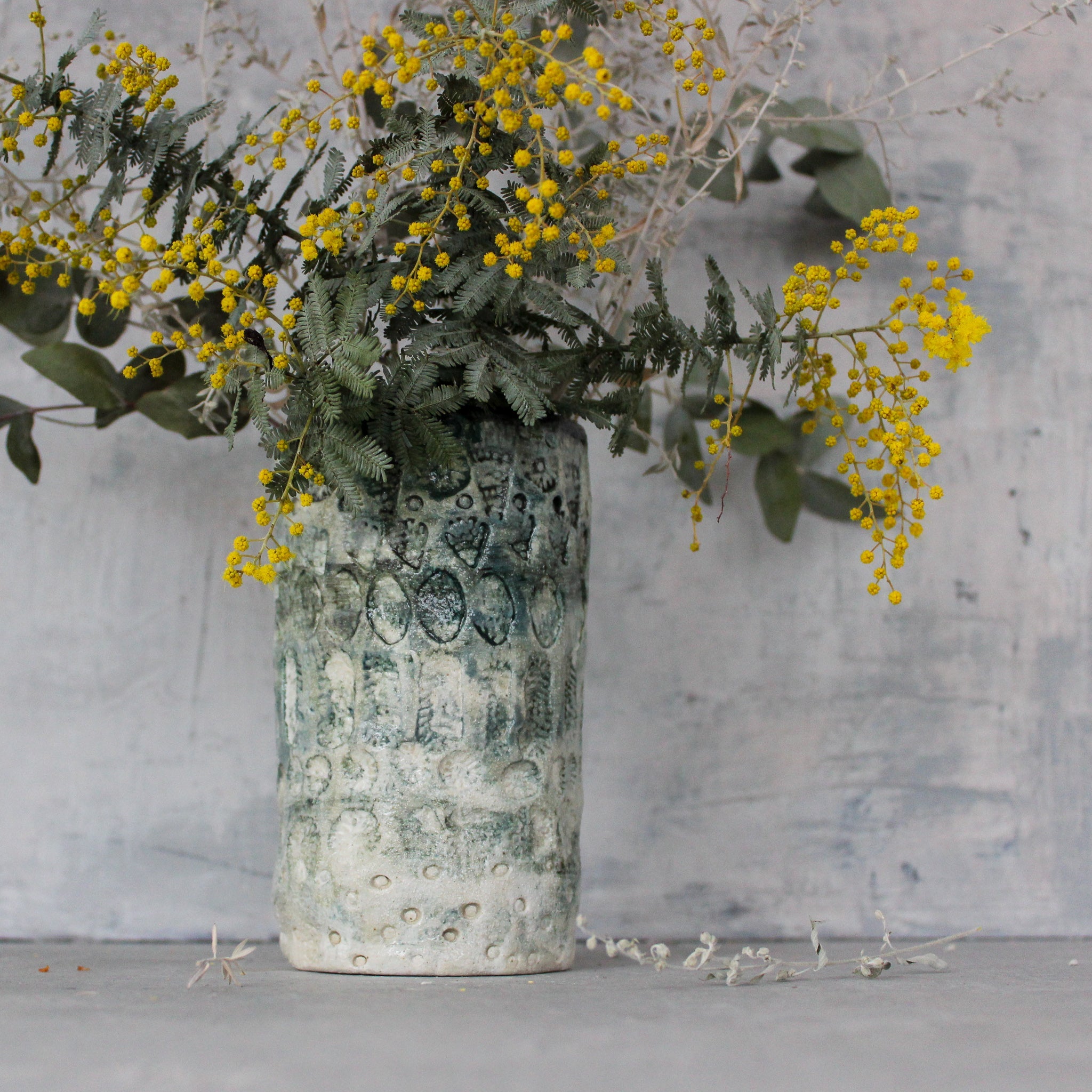 Large Ceramic Vessels : Green Lace - Tribe Castlemaine