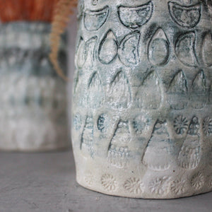 Large Ceramic Vessels : Green Lace - Tribe Castlemaine