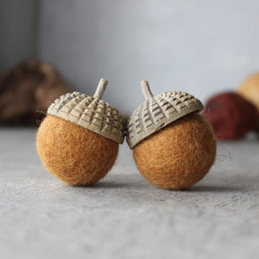 Large Felt Acorns - Tribe Castlemaine