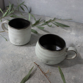 Large Grey Handled Mugs - Tribe Castlemaine