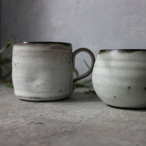 Large Grey Handled Mugs - Tribe Castlemaine