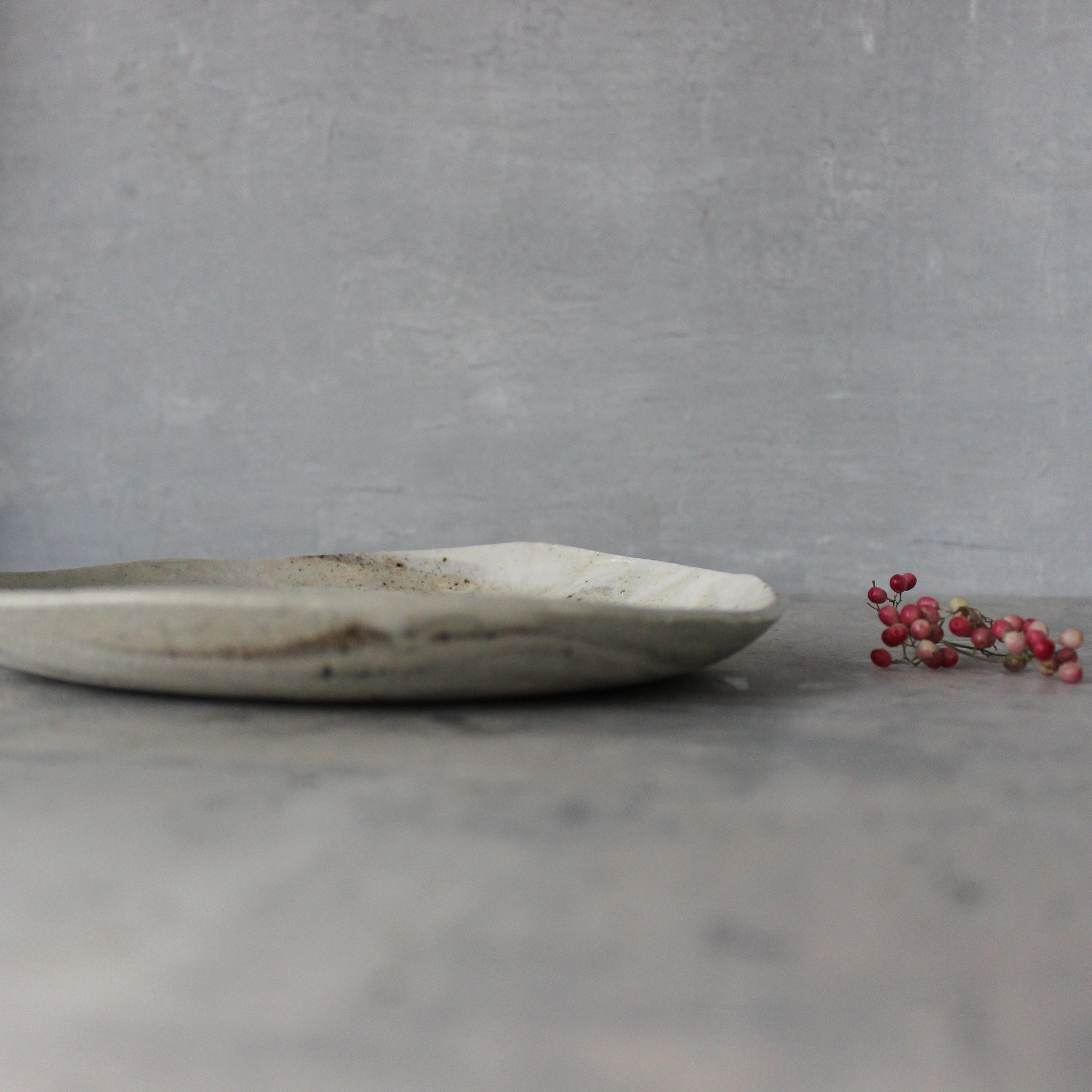 Large Marbled Ceramic Plates - Tribe Castlemaine