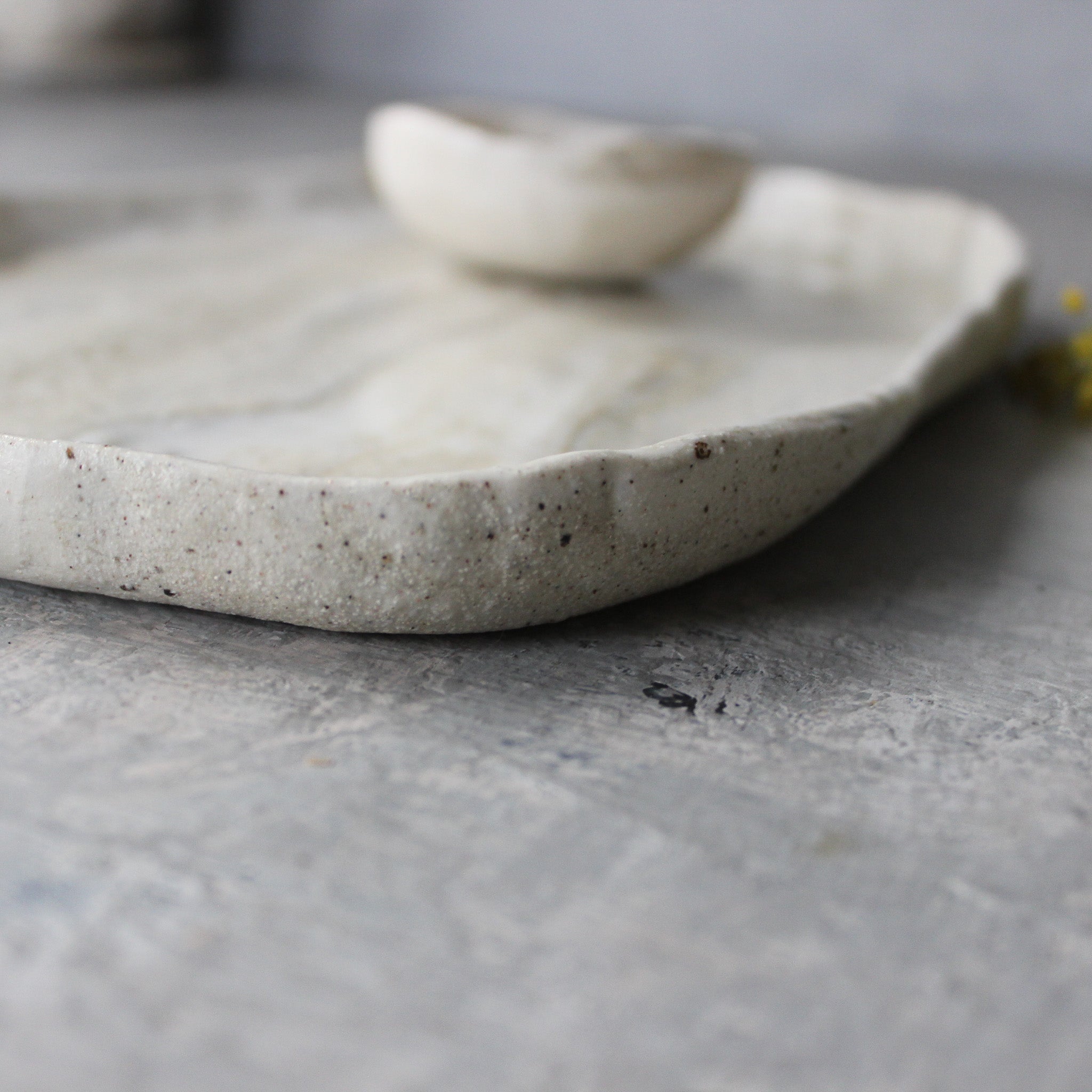 Large Marbled Ceramic Plates - Tribe Castlemaine