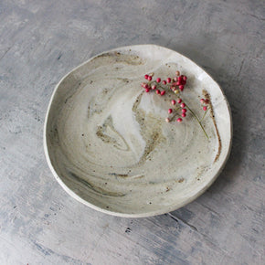 Large Marbled Ceramic Plates - Tribe Castlemaine