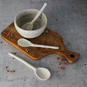 Large Marbled Ceramic Spoons - Tribe Castlemaine
