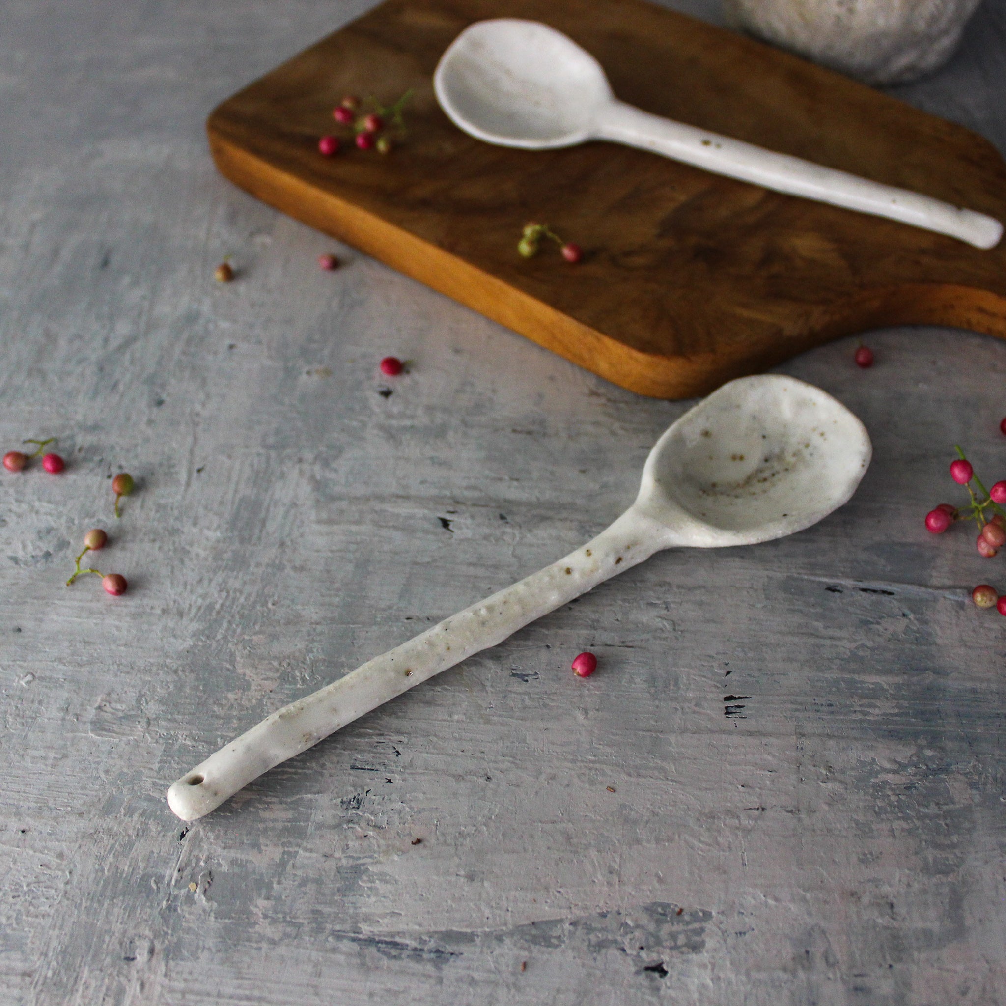 Large Marbled Ceramic Spoons - Tribe Castlemaine