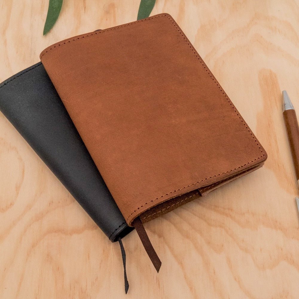 Leather Notebook Jackets - Tribe Castlemaine