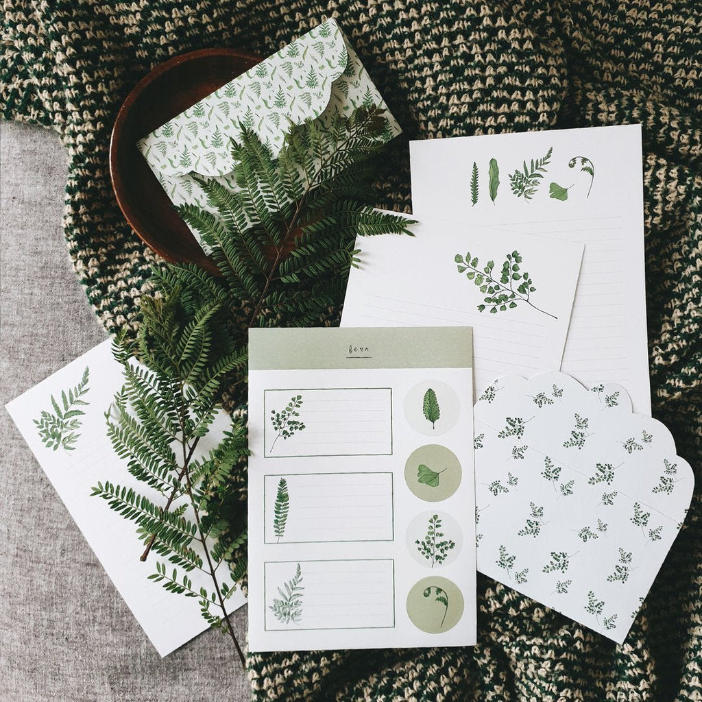 Letter Writing Set : Fern - Tribe Castlemaine