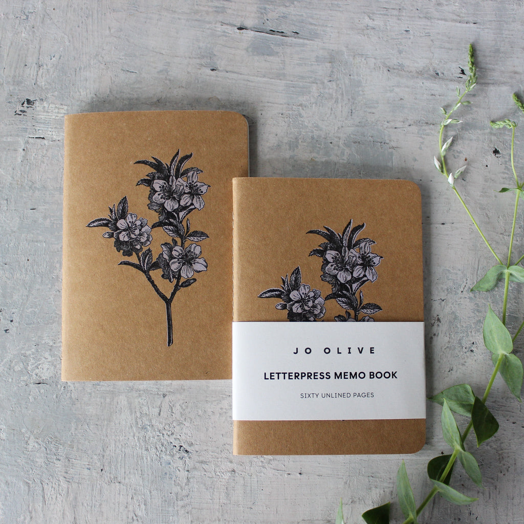 Letterpress Print Memo Books - Tribe Castlemaine