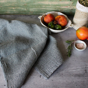 Linen Cotton Waffle Tea Towels - Tribe Castlemaine