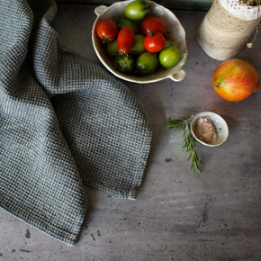 Linen Cotton Waffle Tea Towels - Tribe Castlemaine