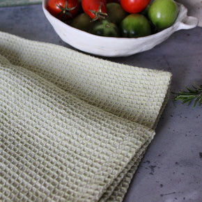 Linen Cotton Waffle Tea Towels - Tribe Castlemaine