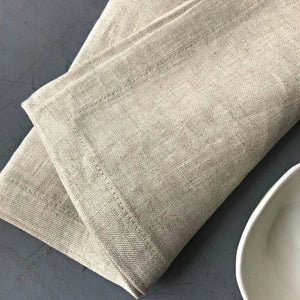 Linen Napkins with Slow Stitch Detail - Tribe Castlemaine