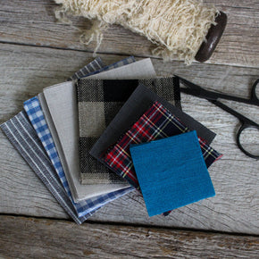 Linen Remnants : Colour Assorted Fabric Squares - Tribe Castlemaine