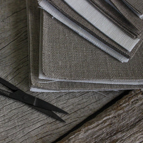 Linen Remnants : Natural Fabric Squares - Tribe Castlemaine