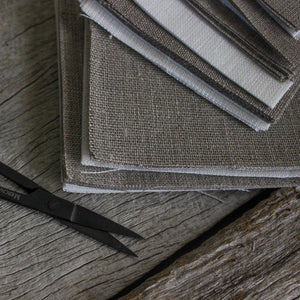 Linen Remnants : Natural Fabric Squares - Tribe Castlemaine