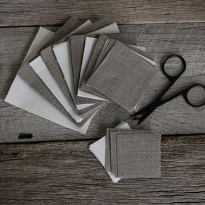 Linen Remnants : Natural Fabric Squares - Tribe Castlemaine
