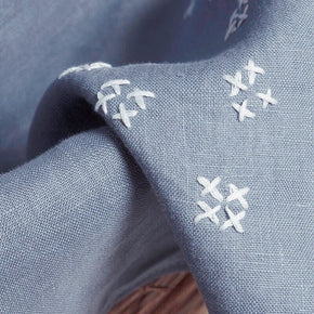 Linen Table Runners with Slow Stitch Detail - Tribe Castlemaine