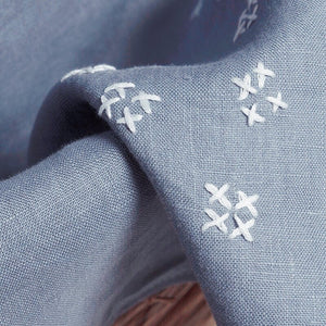 Linen Table Runners with Slow Stitch Detail - Tribe Castlemaine