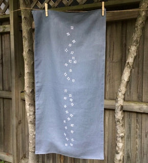 Linen Table Runners with Slow Stitch Detail - Tribe Castlemaine