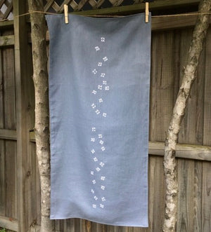 Linen Table Runners with Slow Stitch Detail - Tribe Castlemaine