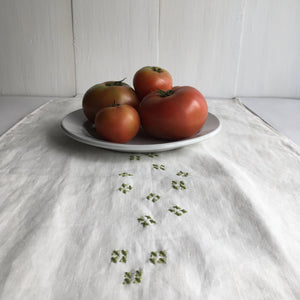 Linen Table Runners with Slow Stitch Detail - Tribe Castlemaine