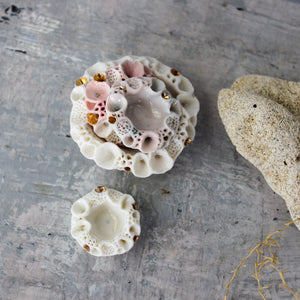 Little Porcelain Rock Coral Dishes - Tribe Castlemaine