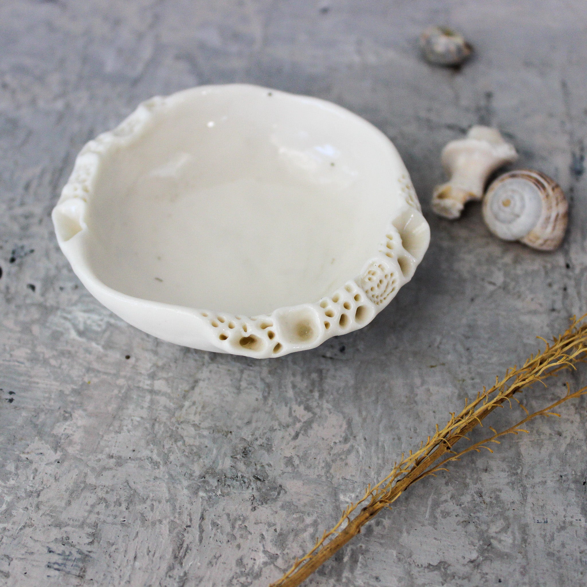 Little Porcelain Rock Coral Dishes - Tribe Castlemaine