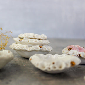 Little Porcelain Rock Coral Dishes - Tribe Castlemaine