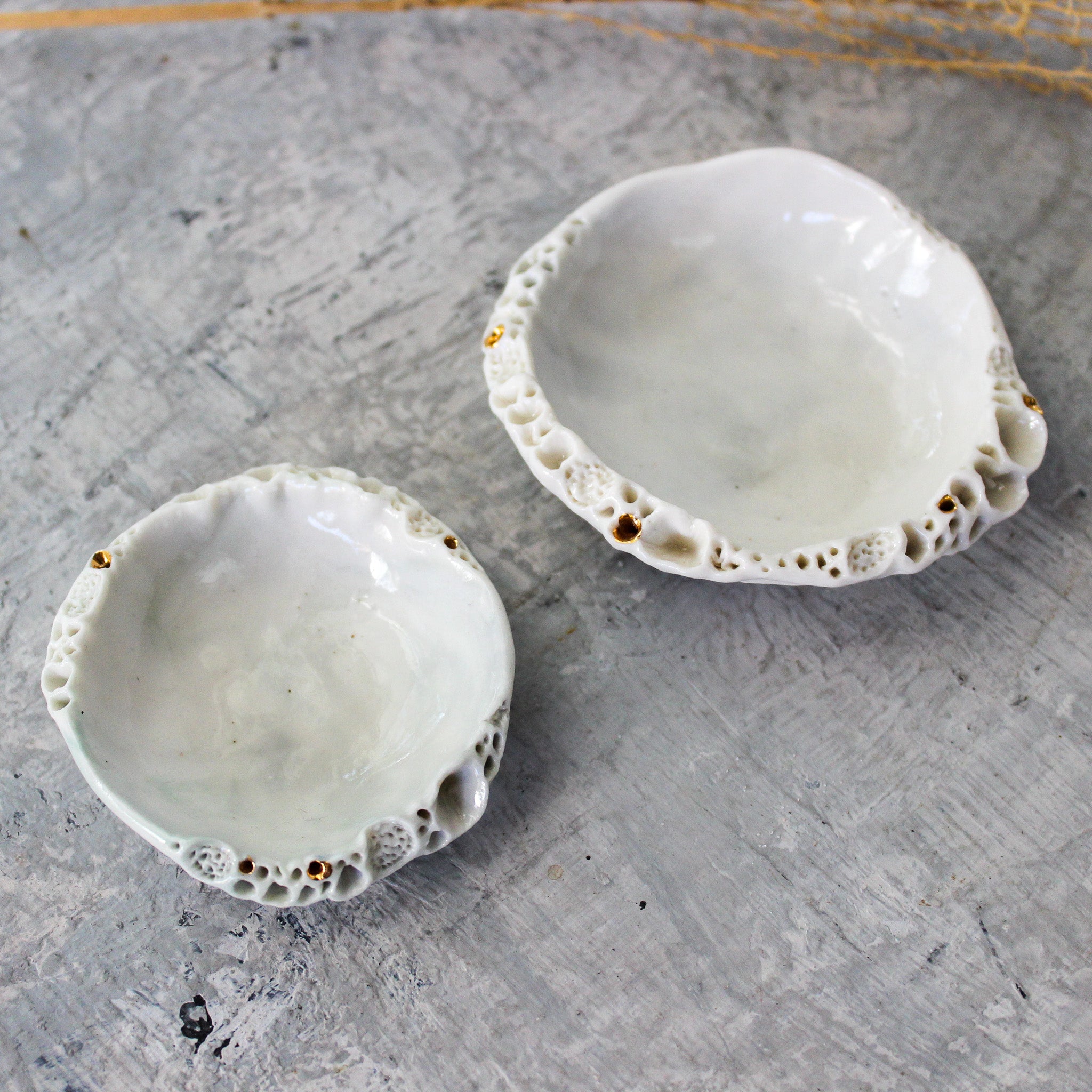 Little Porcelain Rock Coral Dishes - Tribe Castlemaine
