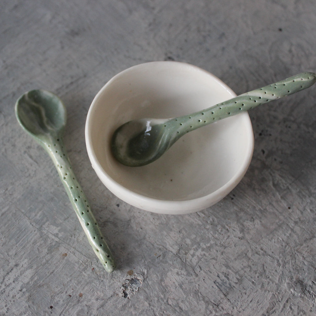 Little Porcelain Spoons Green - Tribe Castlemaine