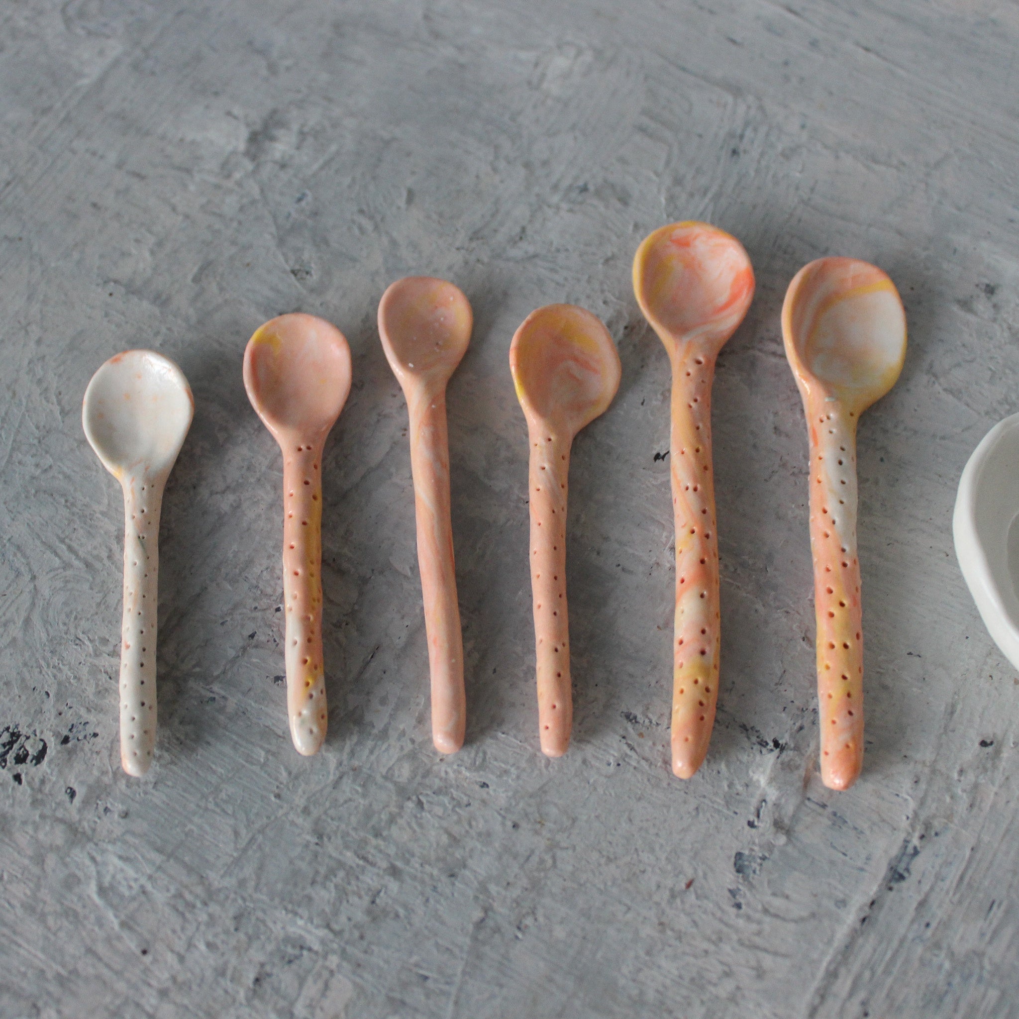 Little Porcelain Spoons Peach - Tribe Castlemaine