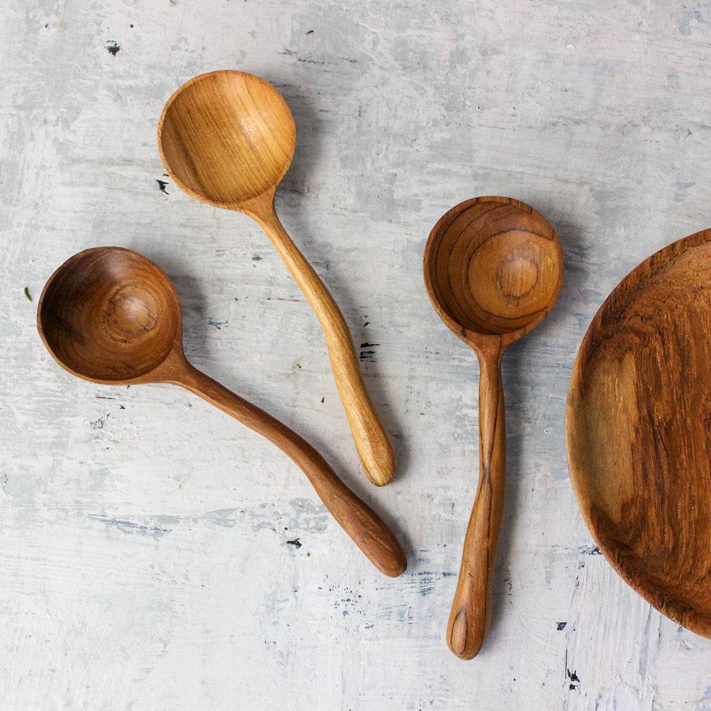 Little Teak Moon Spoons - Tribe Castlemaine