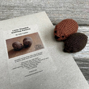 Little Wombat Knitting Pattern - Tribe Castlemaine