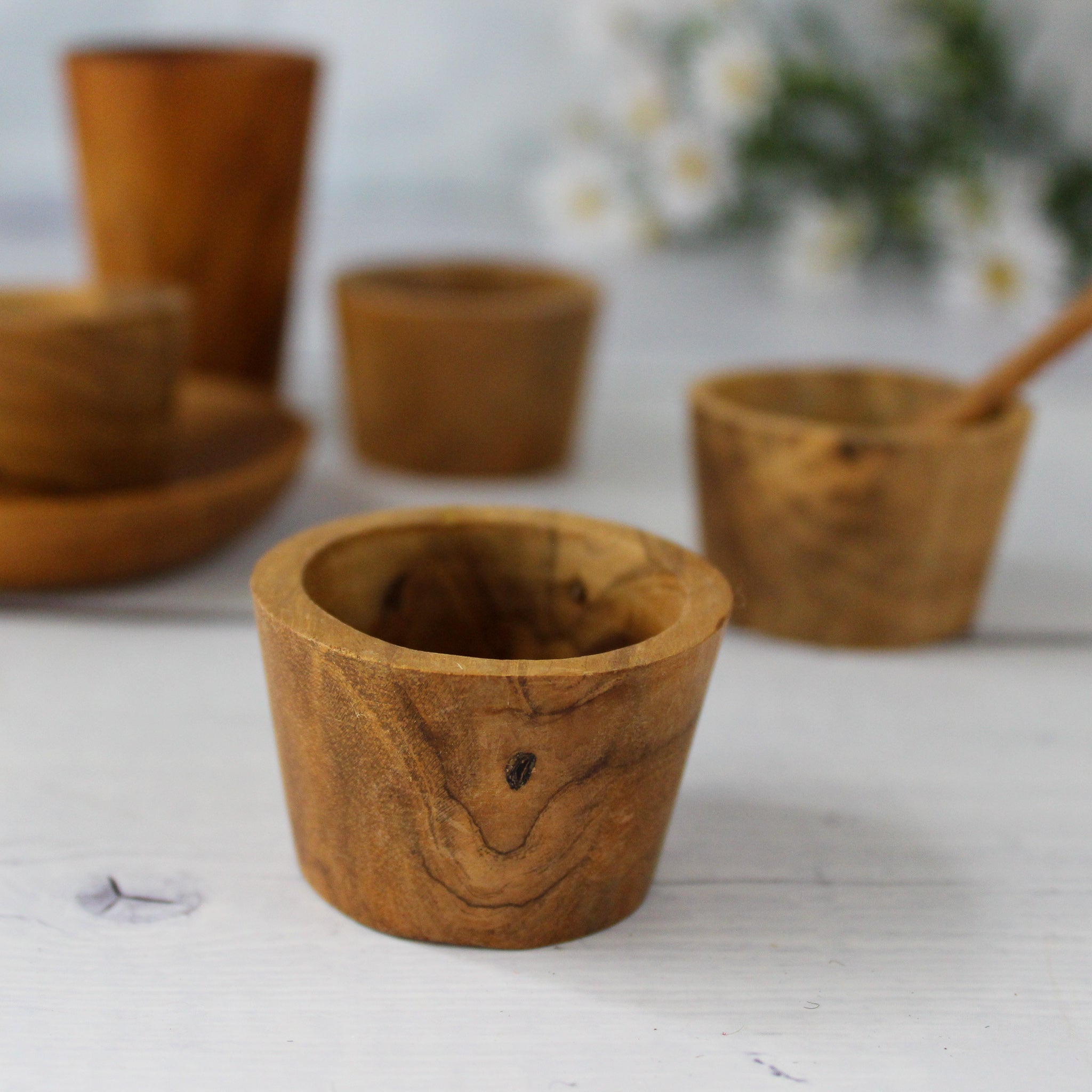 Little Wooden Cups, Dishes & Spoons - Tribe Castlemaine