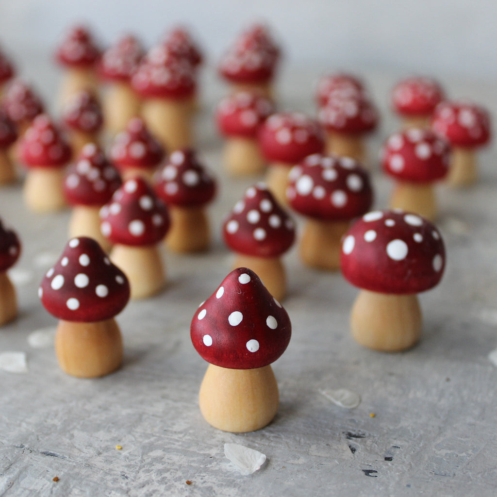 Little Wooden Toadstools - Tribe Castlemaine