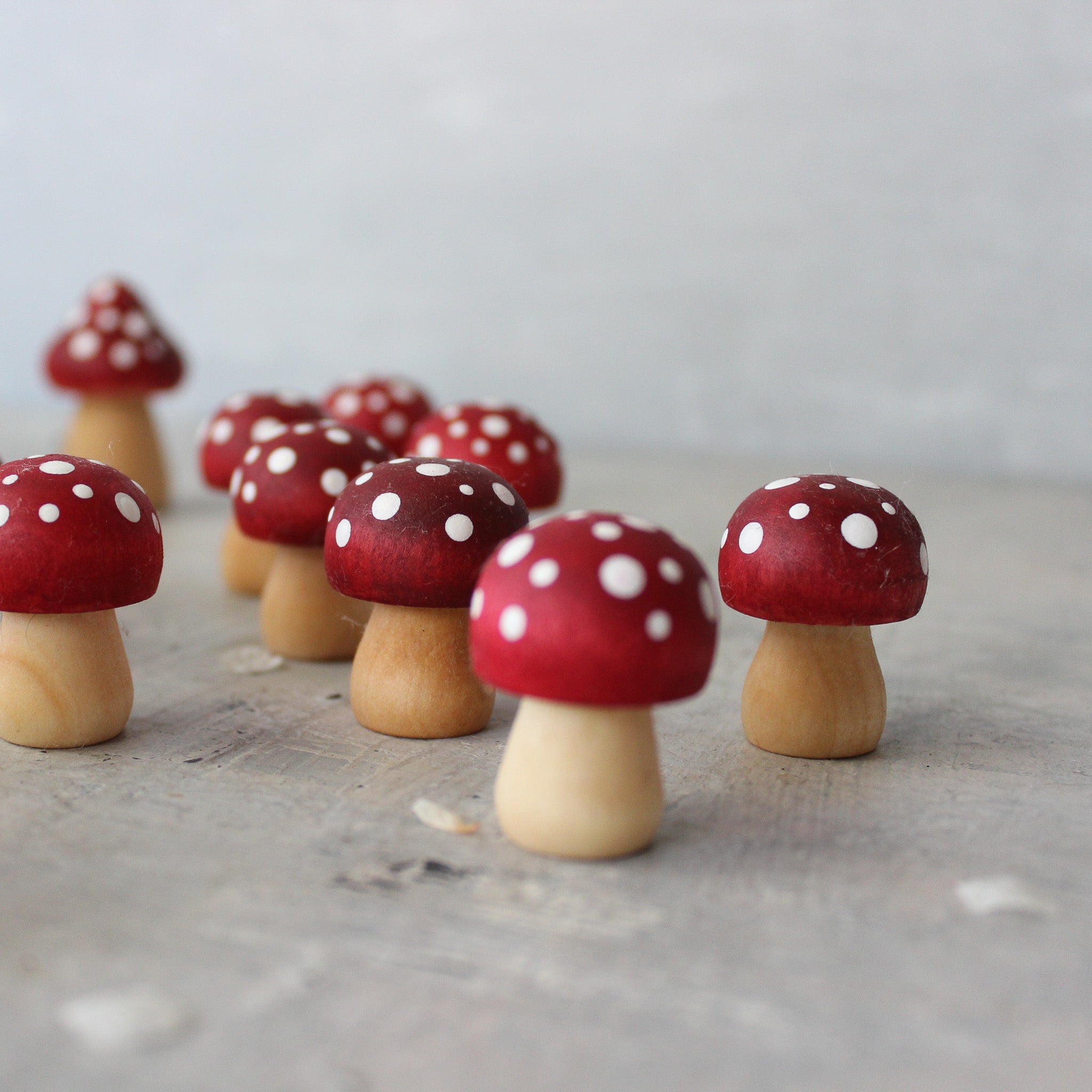 Little Wooden Toadstools - Tribe Castlemaine