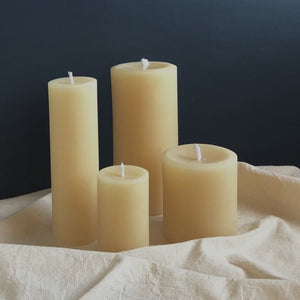 Local Beeswax Pillar Candles : Classic - Tribe Castlemaine
