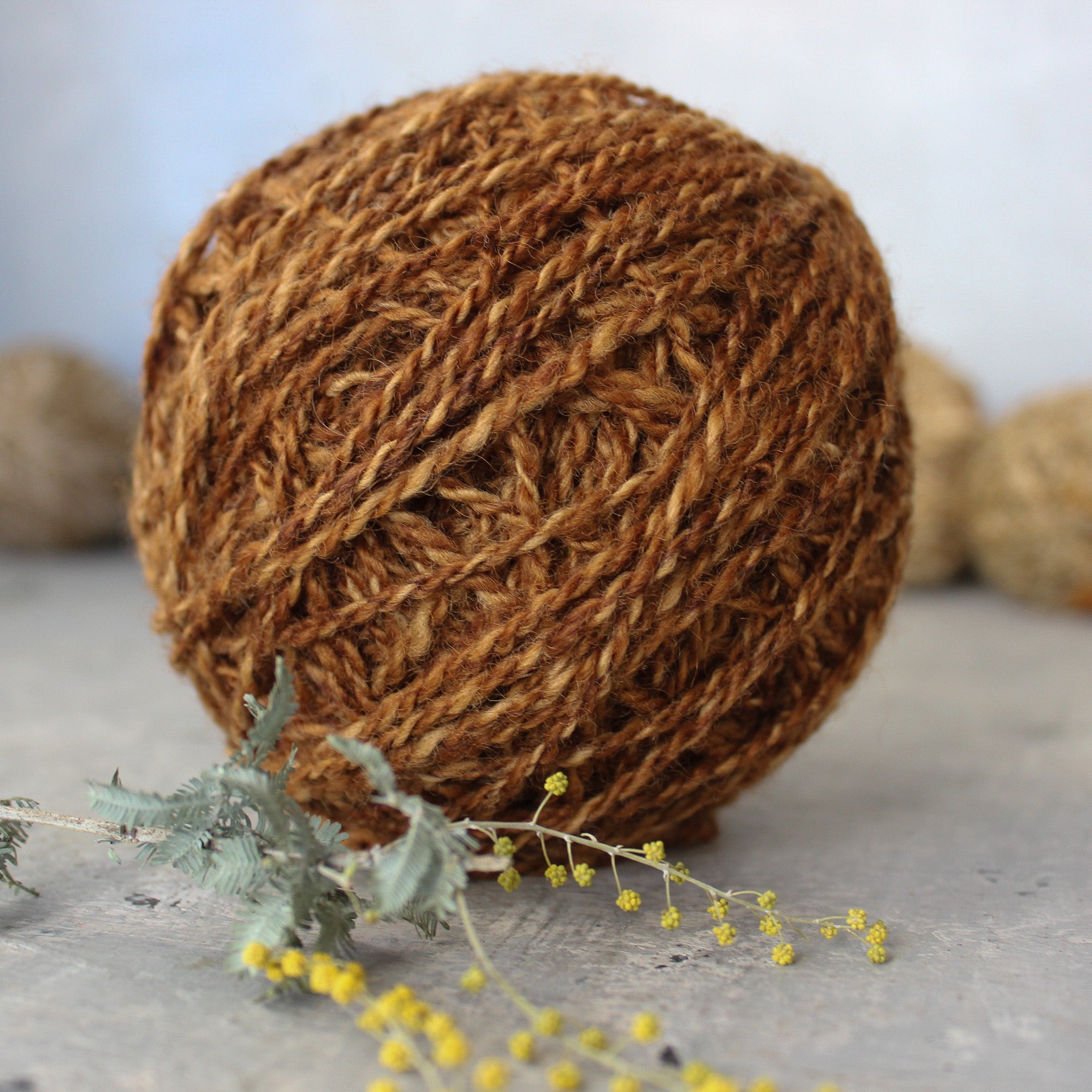 Local Handspun Plant Dyed Yarn Balls - Tribe Castlemaine